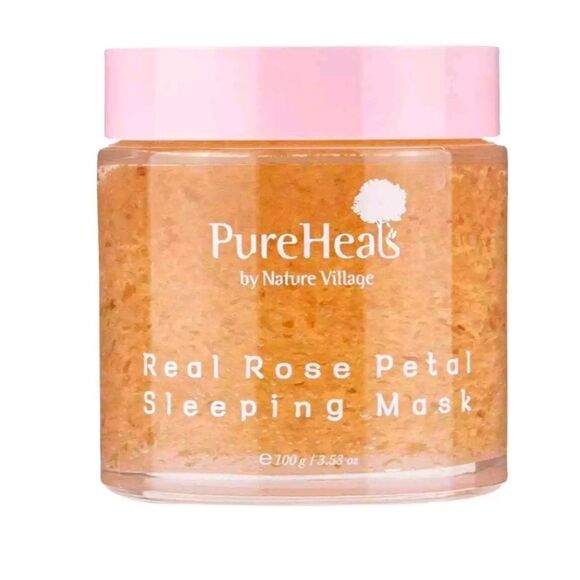 PureHeals Real Rose Sleeping Mask New in Original Box Large 100gm size - Picture 1 of 6